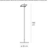 Floor lamp with dimmer Visano