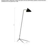 Adjustable metal floor lamp Echem