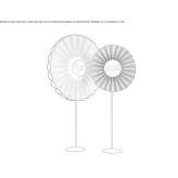 Lampa podłogowa z tkaniny Thieu