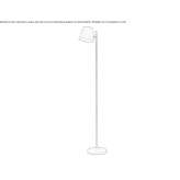 Adjustable metal floor lamp Uvalde