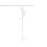 LED floor lamp made of blown glass and metal Uvalde