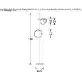 Metalowa lampa podłogowa Zemen