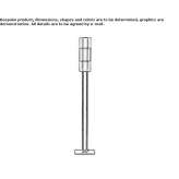 Glass floor lamp Toyos