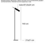 Adjustable carbon fiber LED floor lamp Ouches