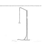 Regulowana mosiężna lampa podłogowa LED Larino