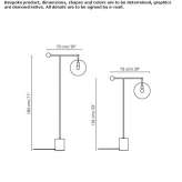 Lampa podłogowa z metalu, malowana diodami LED Bachant