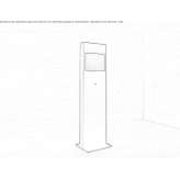 Floor lamp made of powder-coated steel Castaic