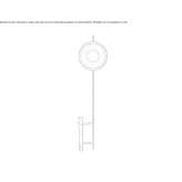 Brass floor lamp Varghis