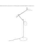 Adjustable steel LED floor lamp Cloyne