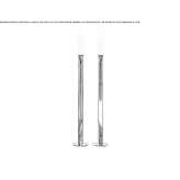 LED floor lamp made of borosilicate glass Idron