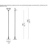 Halogen floor lamp Verovice