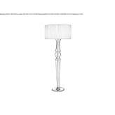 Lampa podłogowa LED z tkaniny Almocita