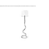 Lampa podłogowa LED z tkaniny Loddin