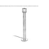 Murano glass floor lamp Souraide