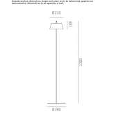 Wireless metal LED floor lamp Beloeil