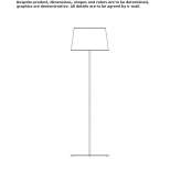 LED fabric floor lamp Pitelino