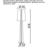 Polyethylene floor lamp Lustadt