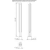 Aluminiowa lampa podłogowa LED Licking