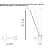 Aluminiowa lampa podłogowa LED malowana proszkowo ze ściemniaczem Seia