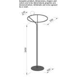 LED floor lamp made of powder-coated steel Burgaw