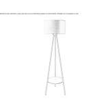 Tekstylna lampa podłogowa/lampa podłogowa Fagetelu