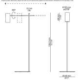 Adjustable metal floor lamp Czyzew