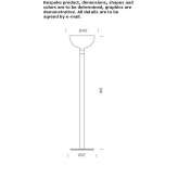 Floor lamp made of metal and glass Cenlle