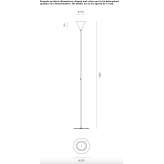 Aluminum LED floor lamp Canby