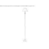 Wireless brass LED floor lamp Kaprijke