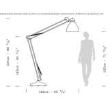 Regulowana aluminiowa lampa podłogowa LED Lesve