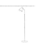 Adjustable metal floor lamp Obion