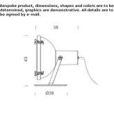 Adjustable aluminum floor lamp Accadia