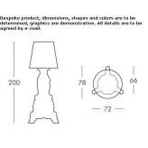 Polyethylene floor lamp Vrasene