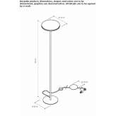 Aluminiowa lampa podłogowa LED Biarritz