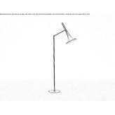 Adjustable blown glass LED floor lamp Kampinos