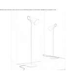 Adjustable iron LED floor lamp Tapera