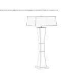 LED floor lamp made of glass Brabham