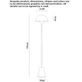 LED floor lamp made of methacrylate Insko