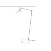 Adjustable metal floor lamp Pegnitz