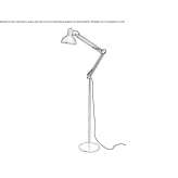 Adjustable metal floor lamp Orica