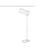 Mosiężna lampa podłogowa LED Aughrim