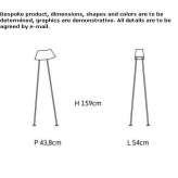 Plate floor lamp Alberona