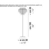 Crystal floor lamp Huejucar