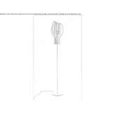 Metalowa lampa podłogowa Sudley