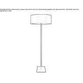 Metalowa lampa podłogowa Gelu