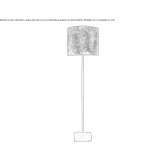 Metalowa lampa podłogowa Ticino