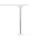 LED floor lamp made of satin brass Teofipol