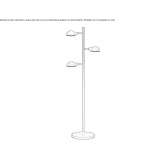 Metal floor lamp Lutana