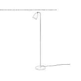 Adjustable reading floor lamp Barabant