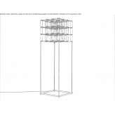 Metalowa lampa podłogowa LED Skawina